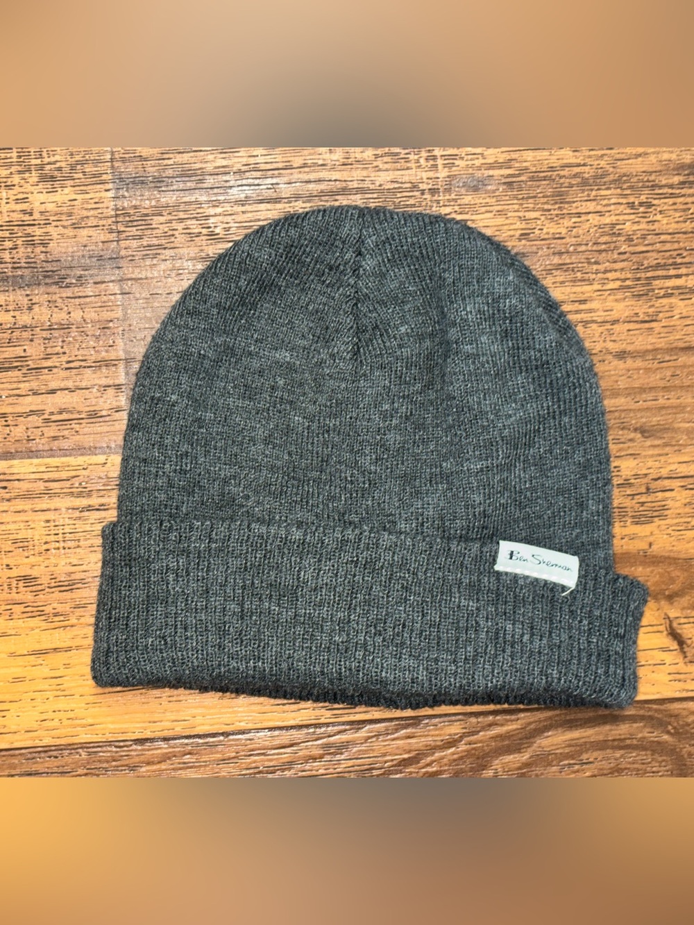 Ben Sherman Dark Gray Folded Cuff Beanie